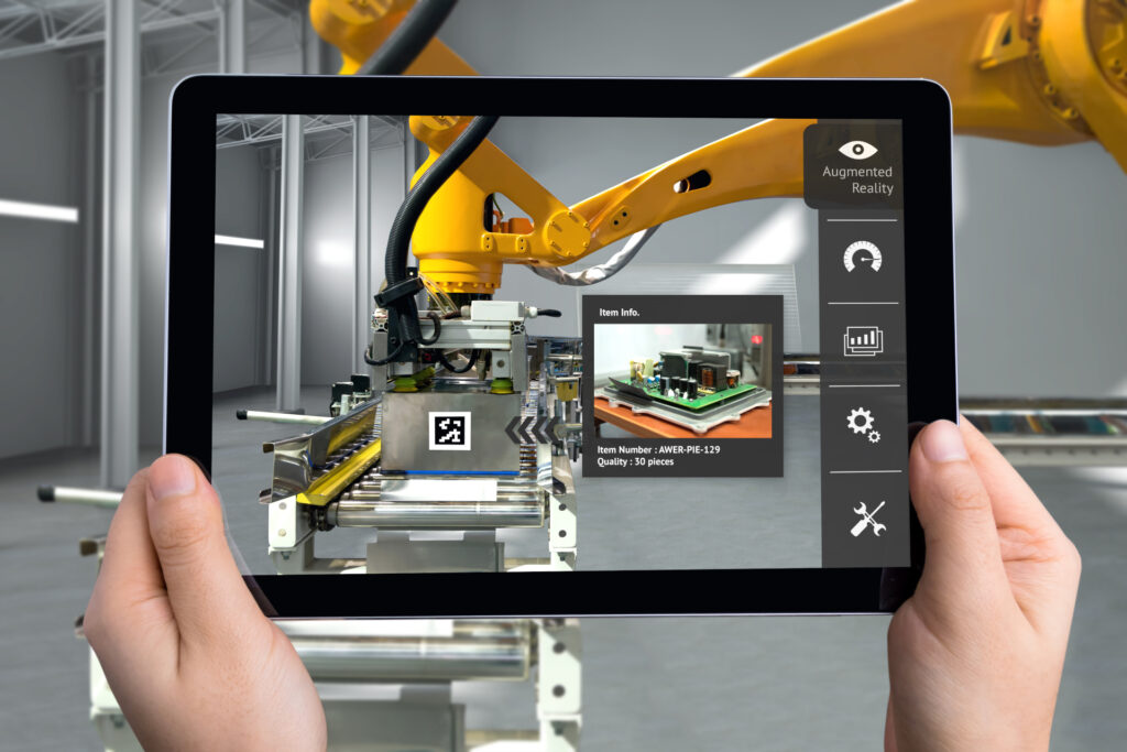Smart Logistic Warehouse Technology Augmented Reality Marketing X-ray.